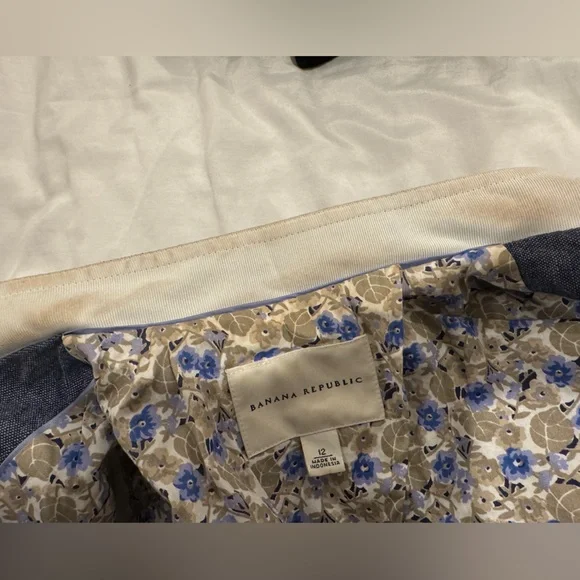 Banana Republic Linen Denim Blazer Jacket - Picture 10 of 10